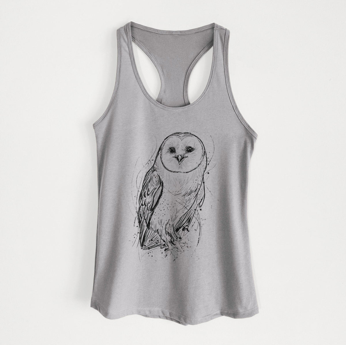 Barn Owl - Tyto alba - Women's Racerback Tanktop