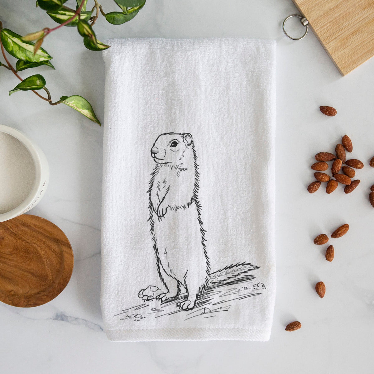 Belding's Ground Squirrel - Urocitellus beldingi Premium Decorative Hand Towel