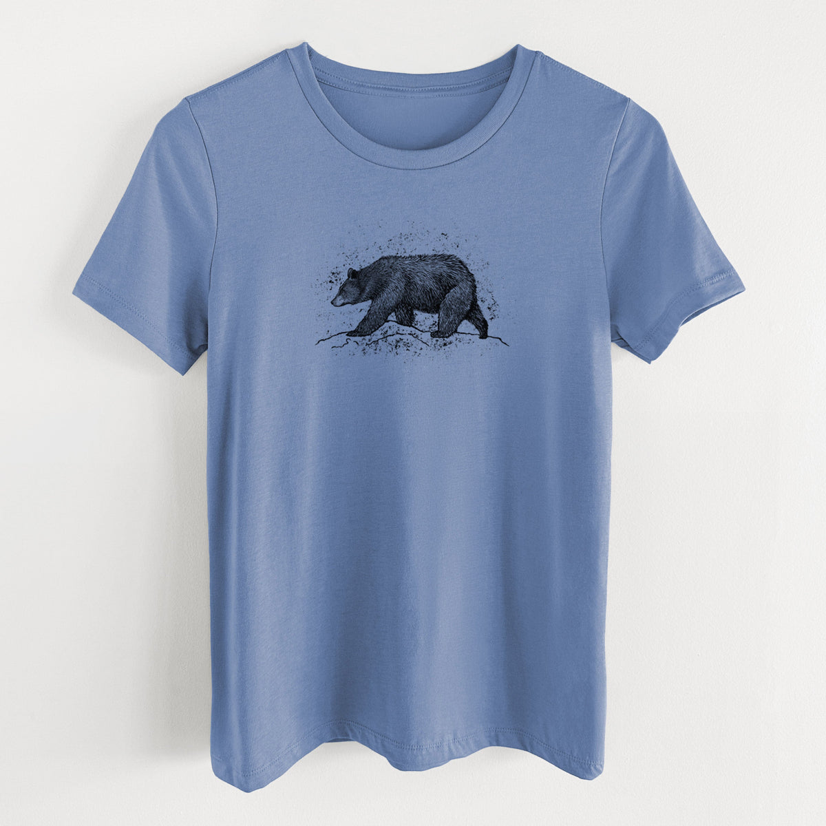 Black Bear - Women's Lightweight Relaxed Fit 100% Cotton Crewneck