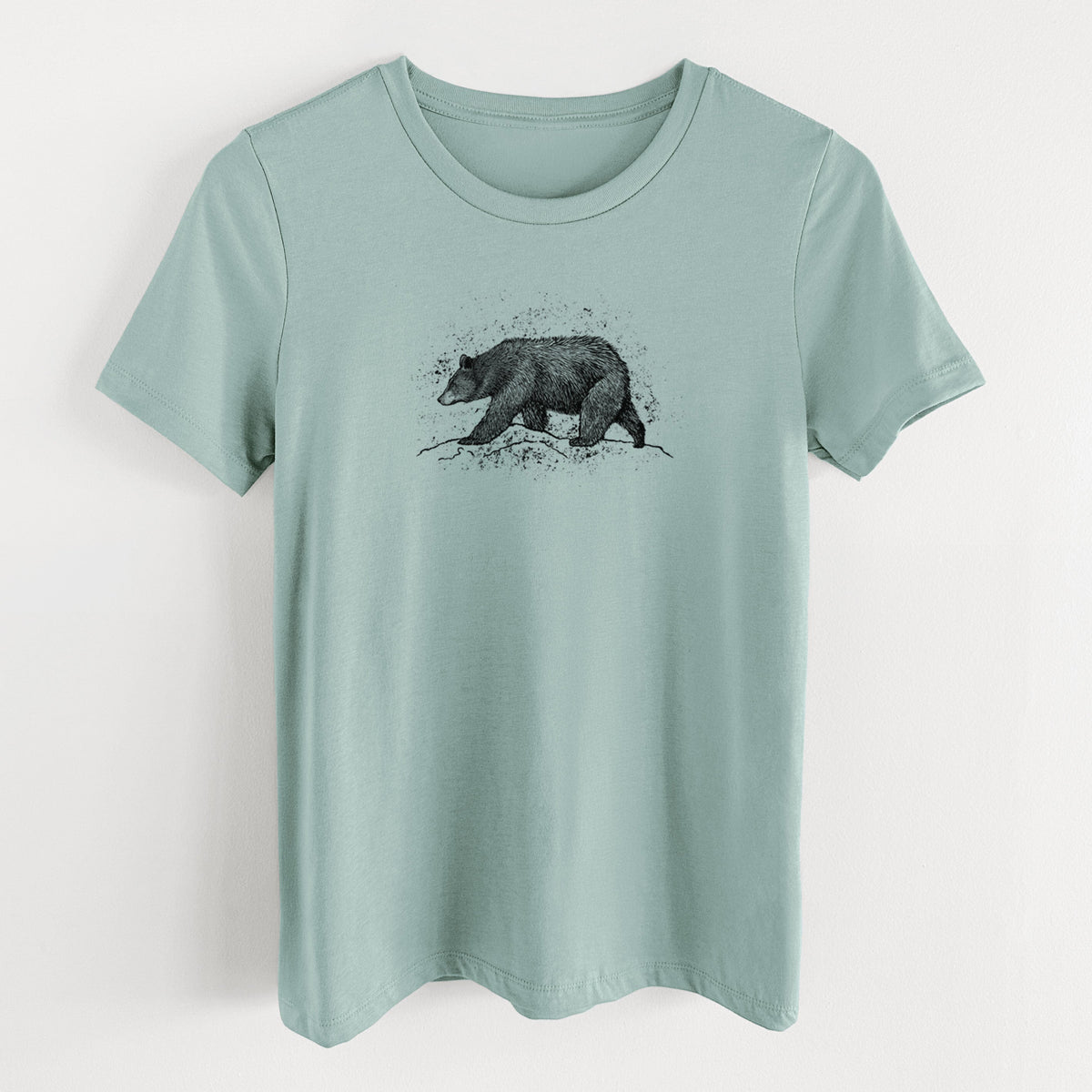 Black Bear - Women's Lightweight Relaxed Fit 100% Cotton Crewneck