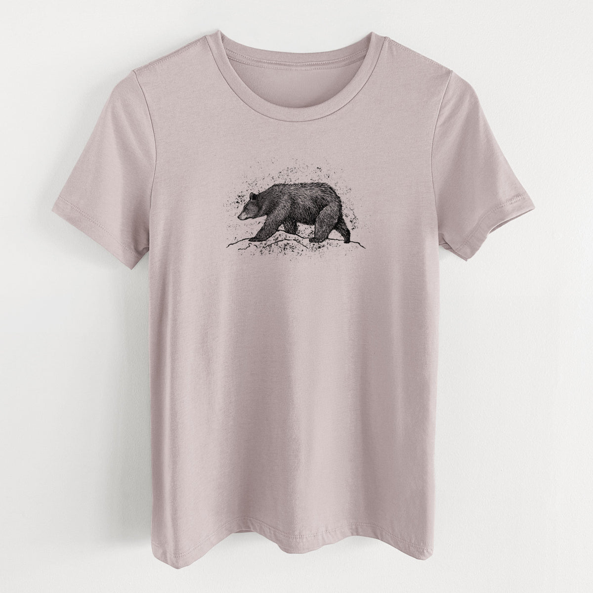 Black Bear - Women's Lightweight Relaxed Fit 100% Cotton Crewneck
