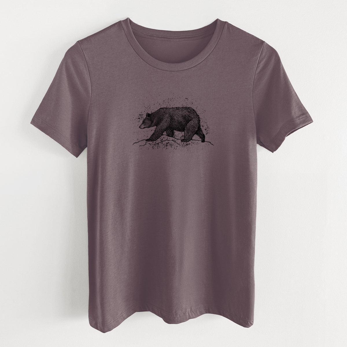 Black Bear - Women's Lightweight Relaxed Fit 100% Cotton Crewneck