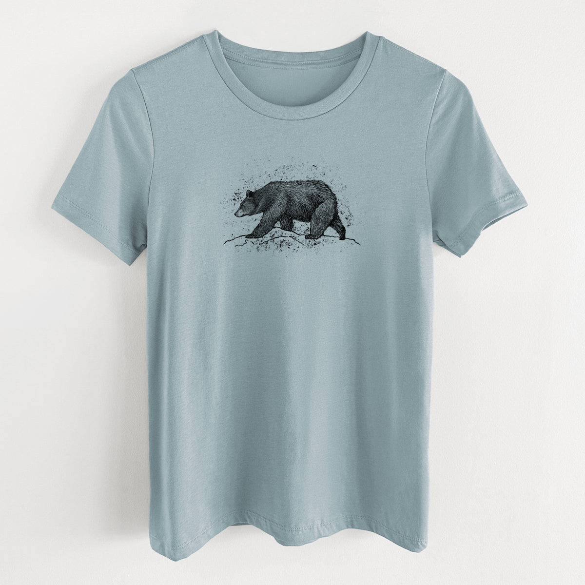 Black Bear - Women's Lightweight Relaxed Fit 100% Cotton Crewneck
