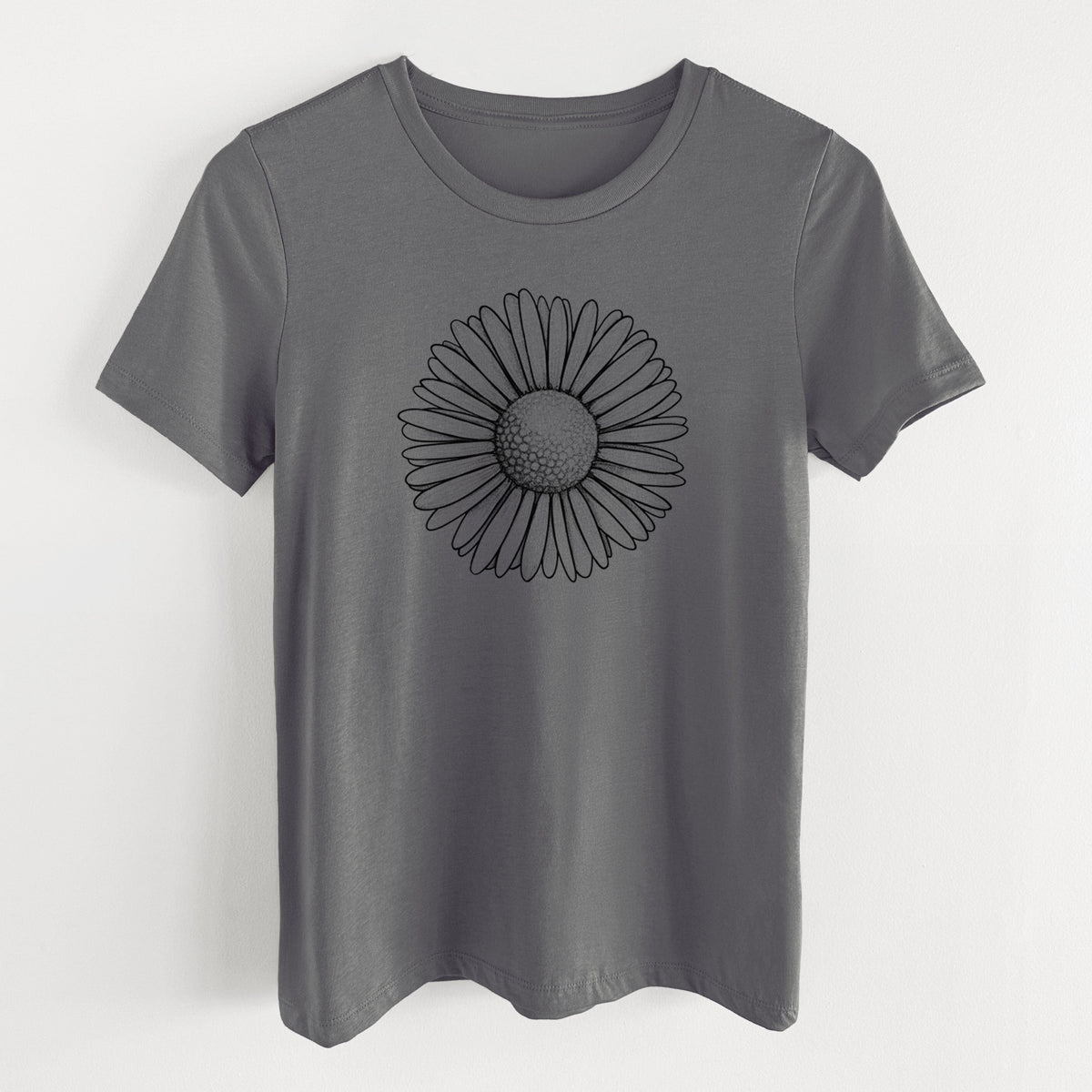 Bellis perennis - The Common Daisy - Women's Lightweight Relaxed Fit 100% Cotton Crewneck