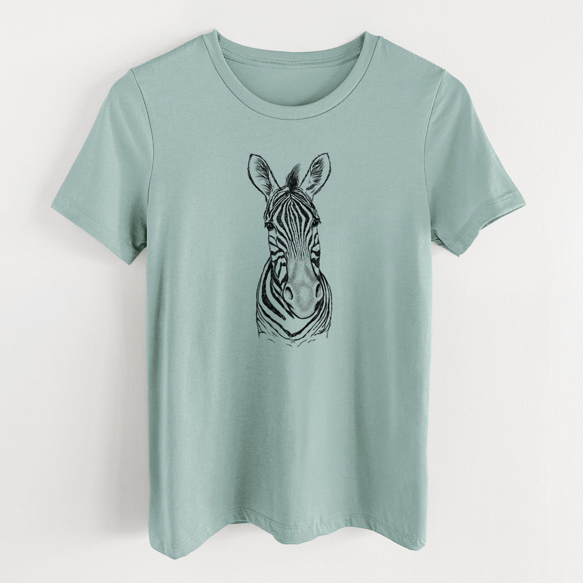 Damara Zebra - Equus quagga antiquorum - Women's Lightweight Relaxed Fit 100% Cotton Crewneck