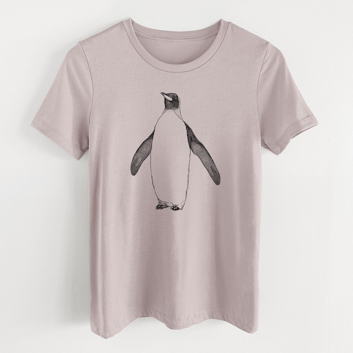 Emperor Penguin - Aptenodytes forsteri - Women's Lightweight Relaxed Fit 100% Cotton Crewneck