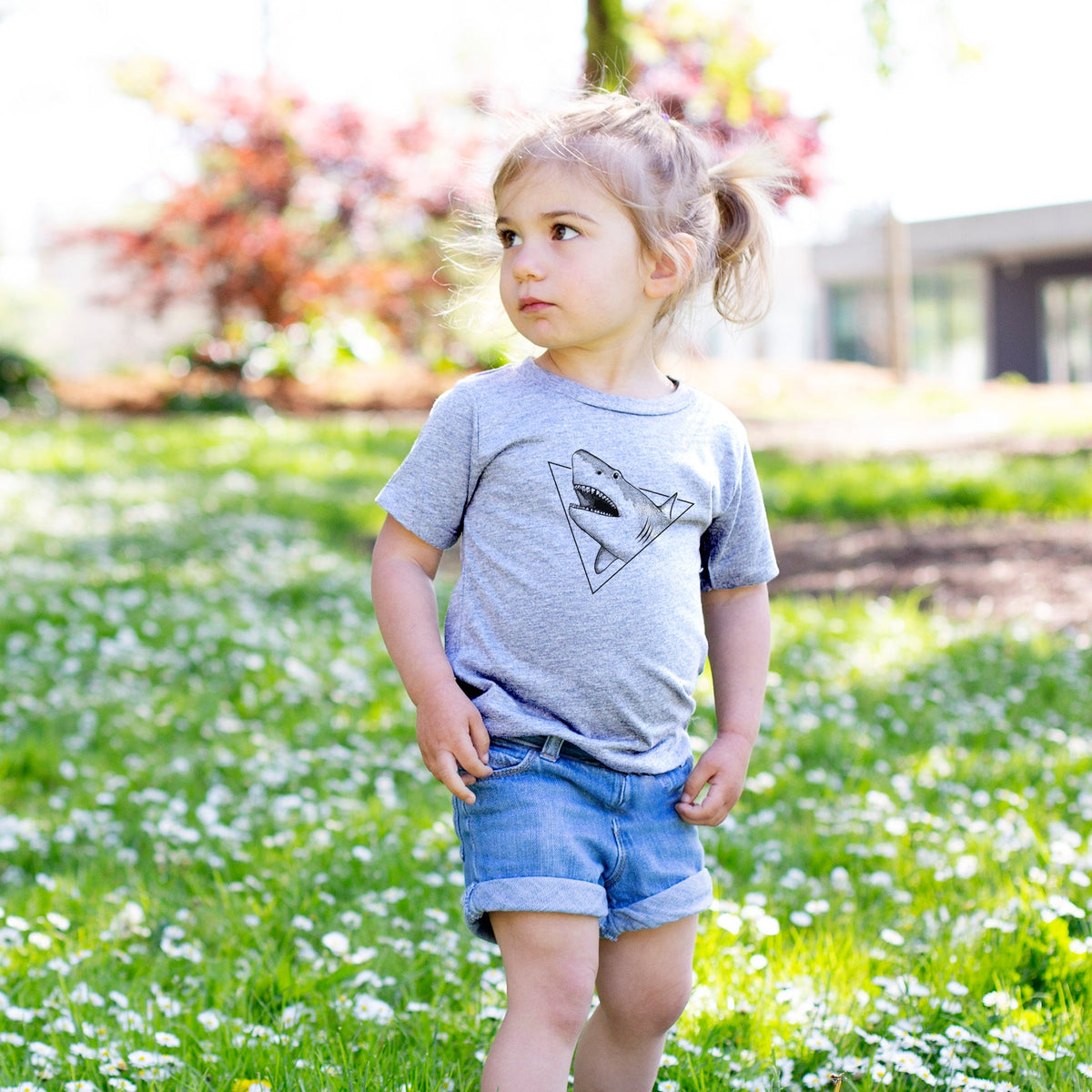 Great White Shark Triangle - Toddler/Youth Shirt
