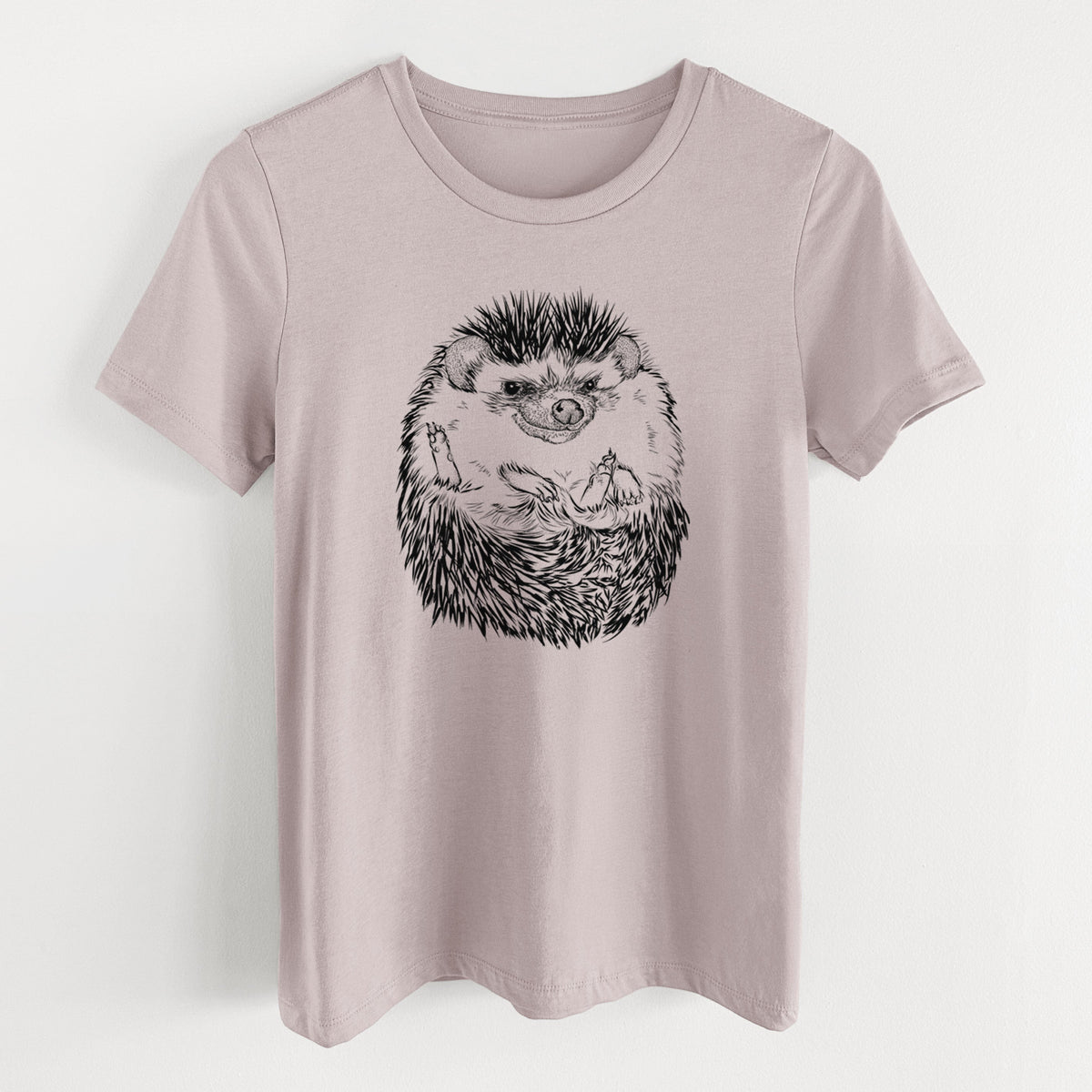 African Pygmy Hedgehog - Atelerix albiventris - Women's Lightweight Relaxed Fit 100% Cotton Crewneck