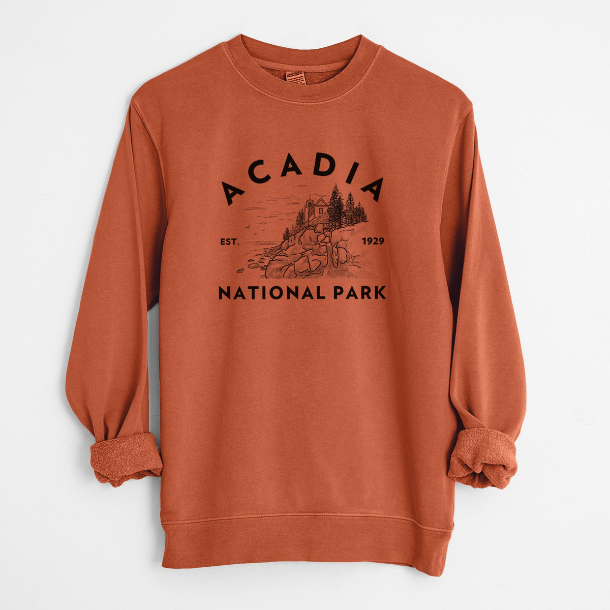 Acadia National Park - Unisex Pigment Dyed Crew Sweatshirt