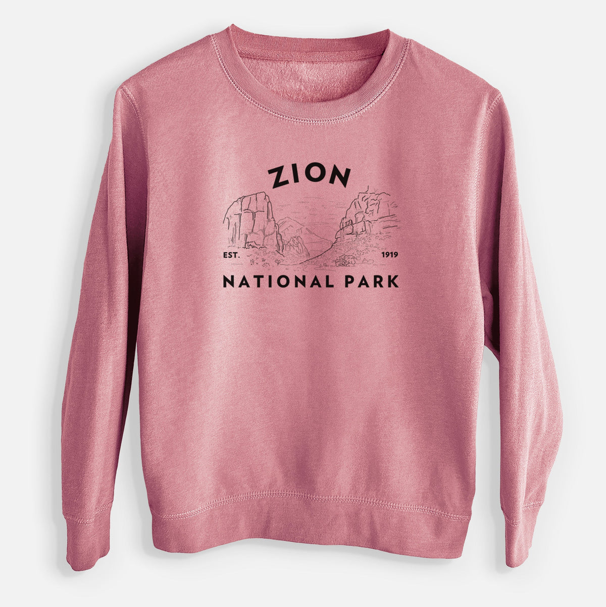 Zion National Park - Youth Lightweight Crewneck Sweatshirt