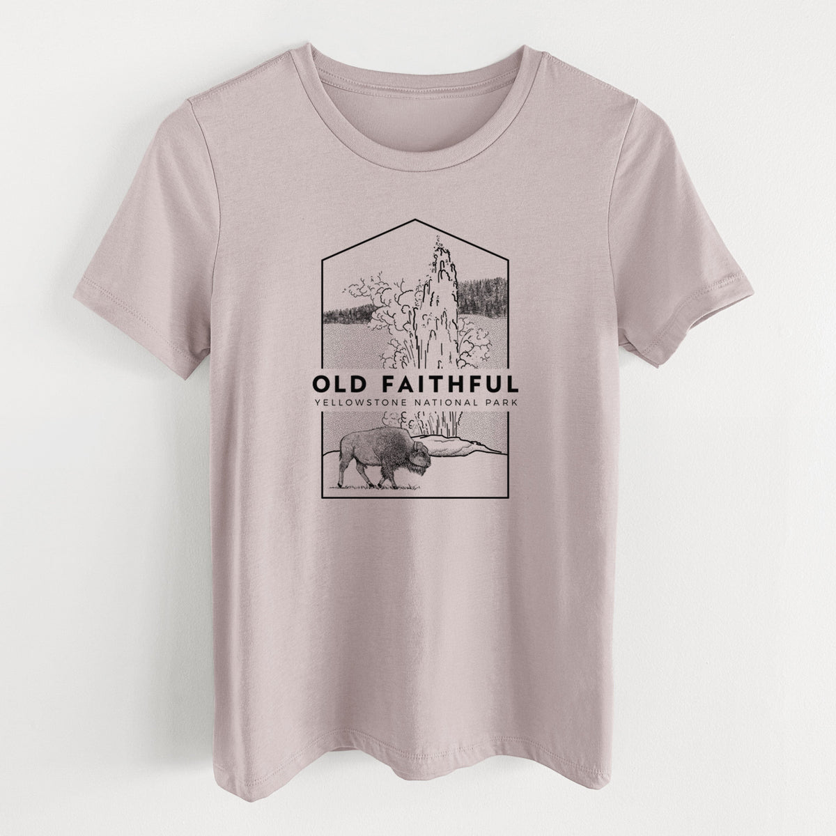 Old Faithful - Yellowstone National Park - Women's Lightweight Relaxed Fit 100% Cotton Crewneck