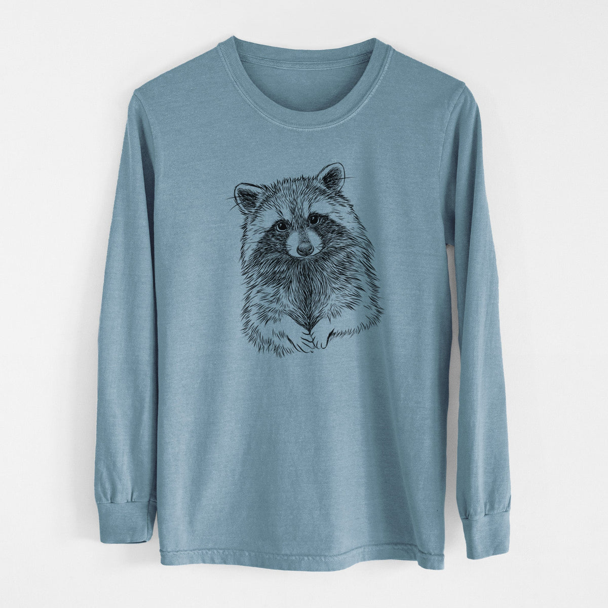 Raccoon - Procyon lotor - Unisex Comfort Colors 100% Cotton Long Sleeve