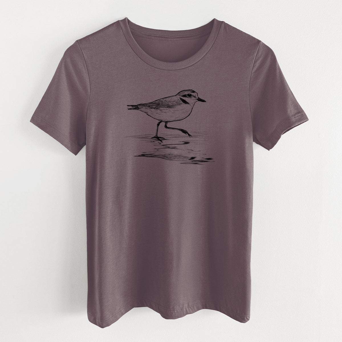 Western Snowy Plover - Charadrius nivosus nivosus - Women's Lightweight Relaxed Fit 100% Cotton Crewneck
