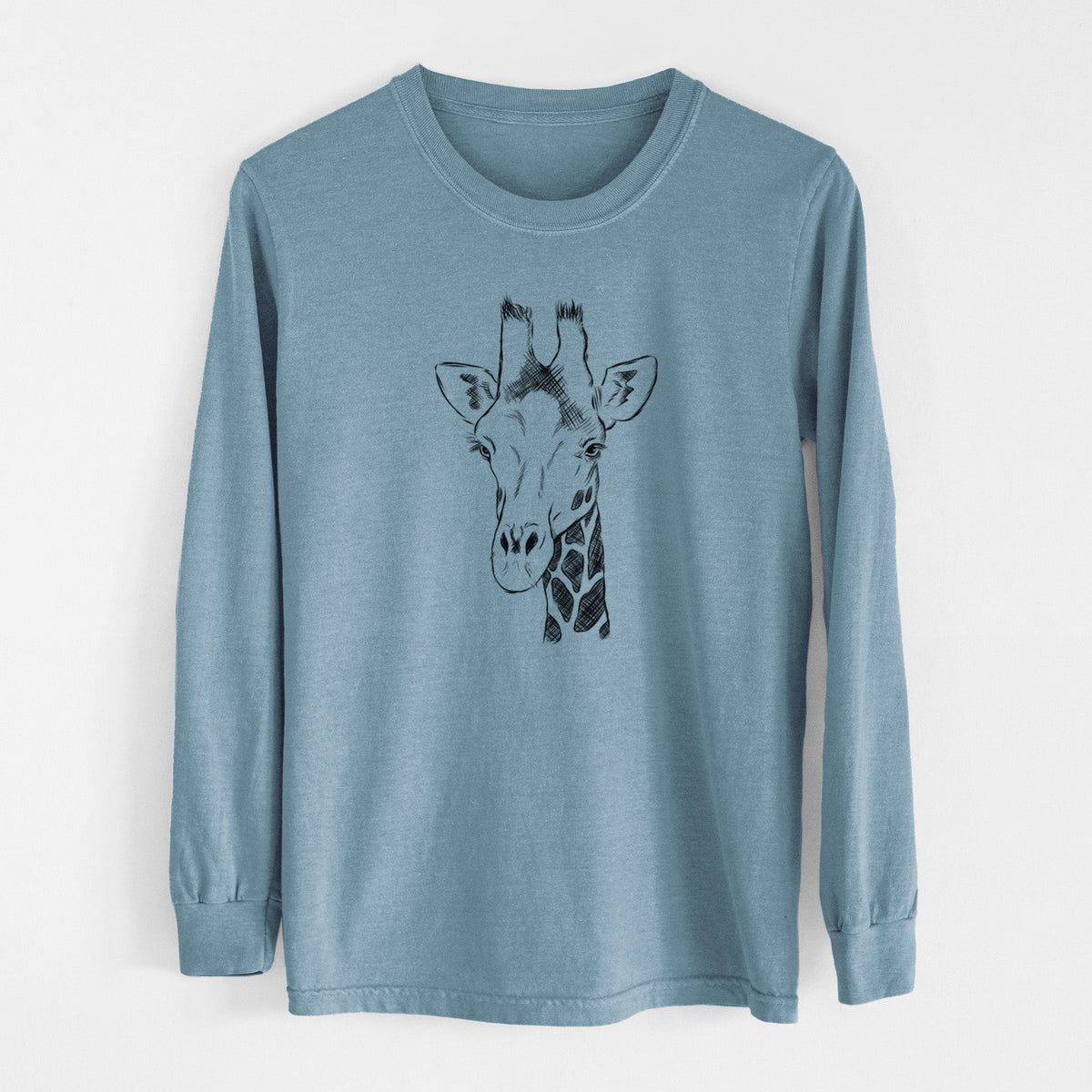 Southern Giraffe - Giraffa giraffa - Unisex Comfort Colors 100% Cotton Long Sleeve