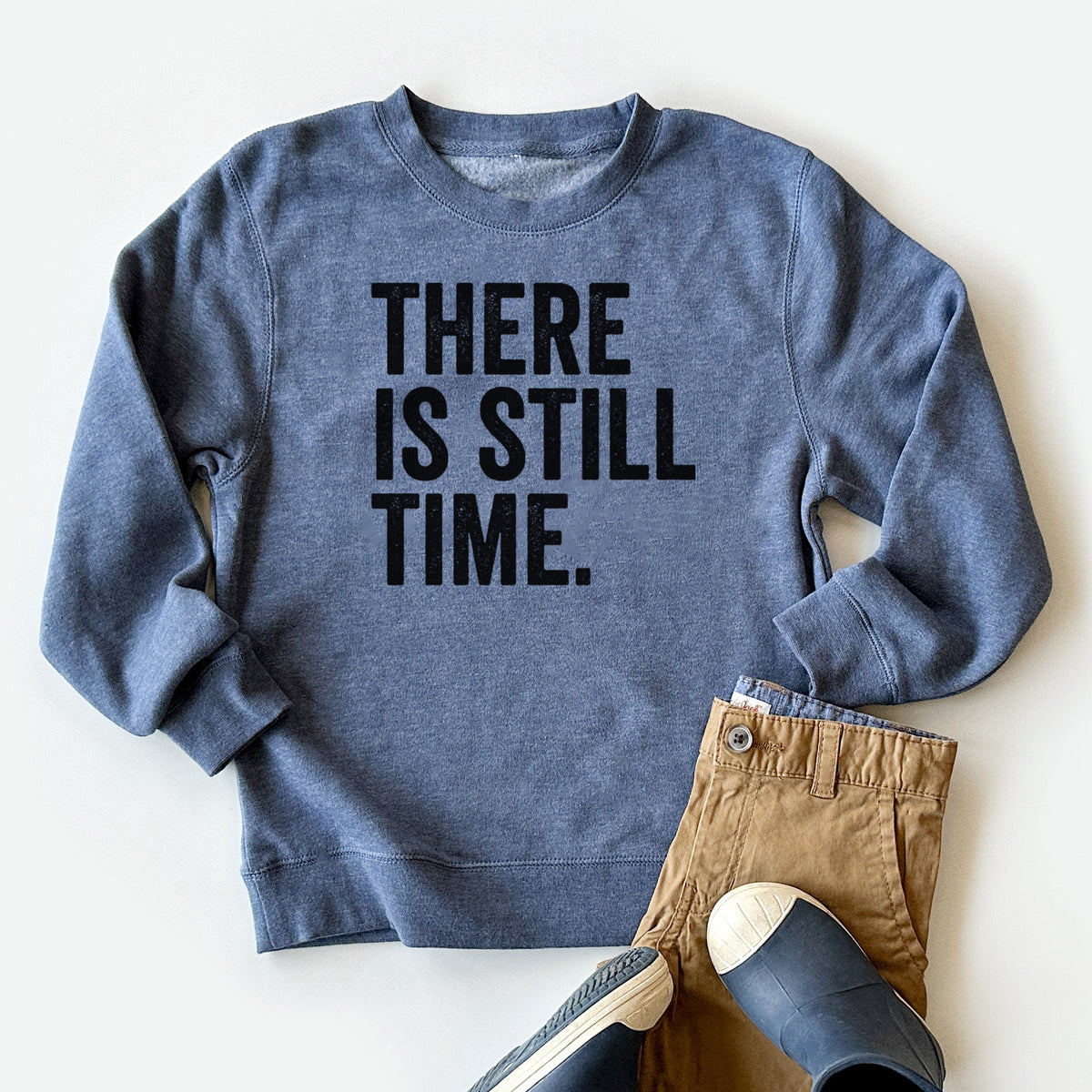There's Still Time - Youth Lightweight Crewneck Sweatshirt