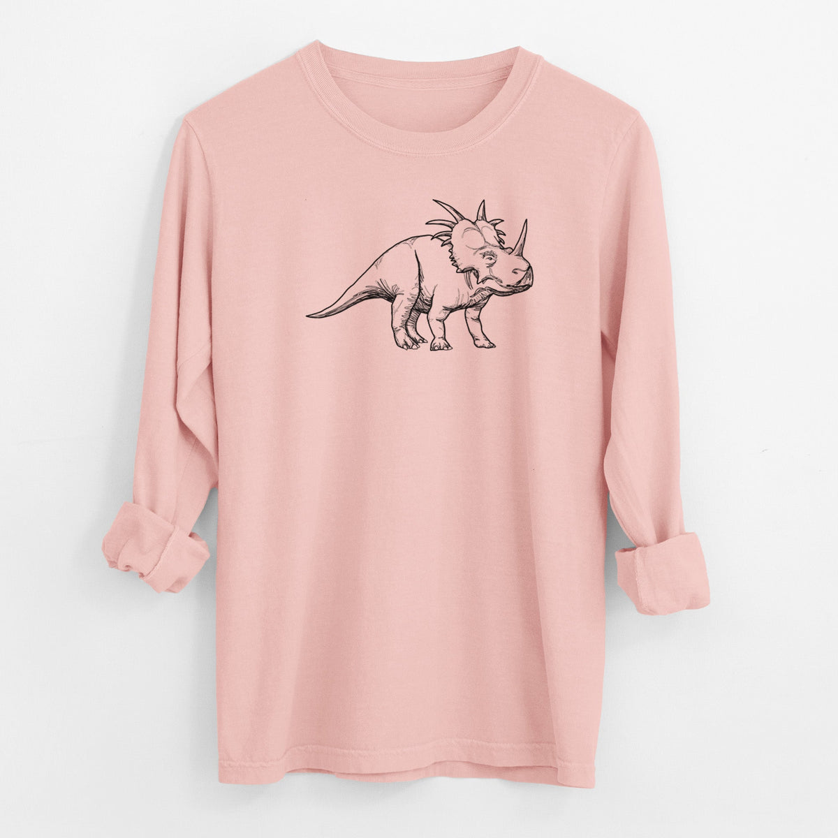 Styracosaurus Albertensis - Men's Heavyweight 100% Cotton Long Sleeve