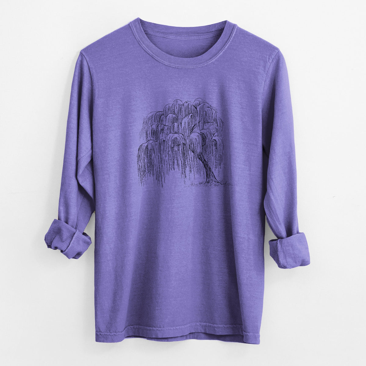 Weeping Willow - Salix babylonica - Unisex Comfort Colors 100% Cotton Long Sleeve