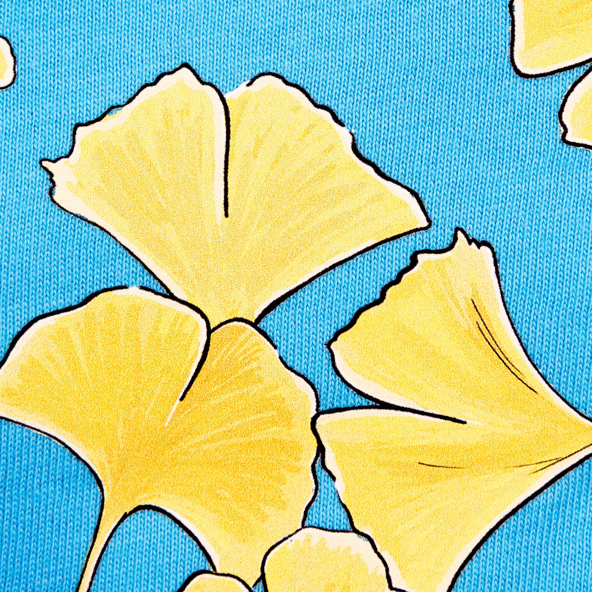 Falling Ginkgo Leaves - Women's Lightweight Relaxed Fit 100% Cotton V-neck