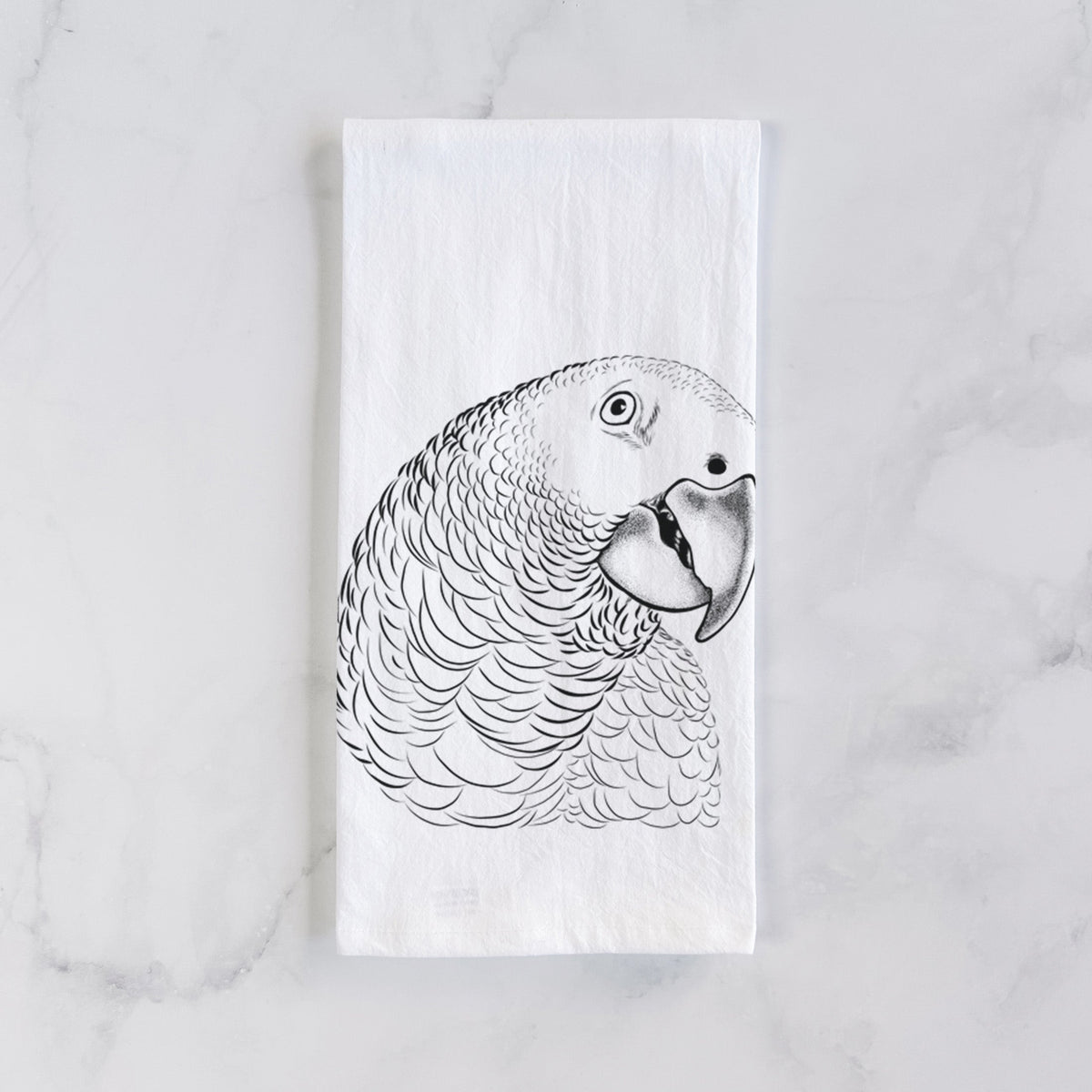 African Grey Parrot Tea Towel