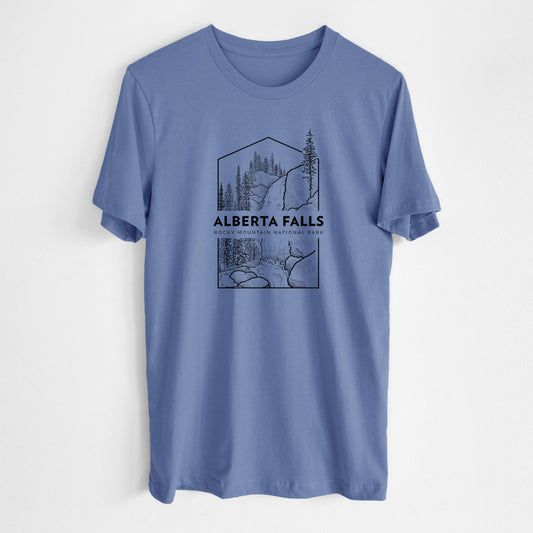 Alberta Falls - Rocky Mountain National Park - Lightweight 100% Cotton Unisex Crewneck