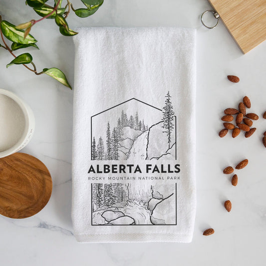 Alberta Falls - Rocky Mountain National Park Premium Decorative Hand Towel