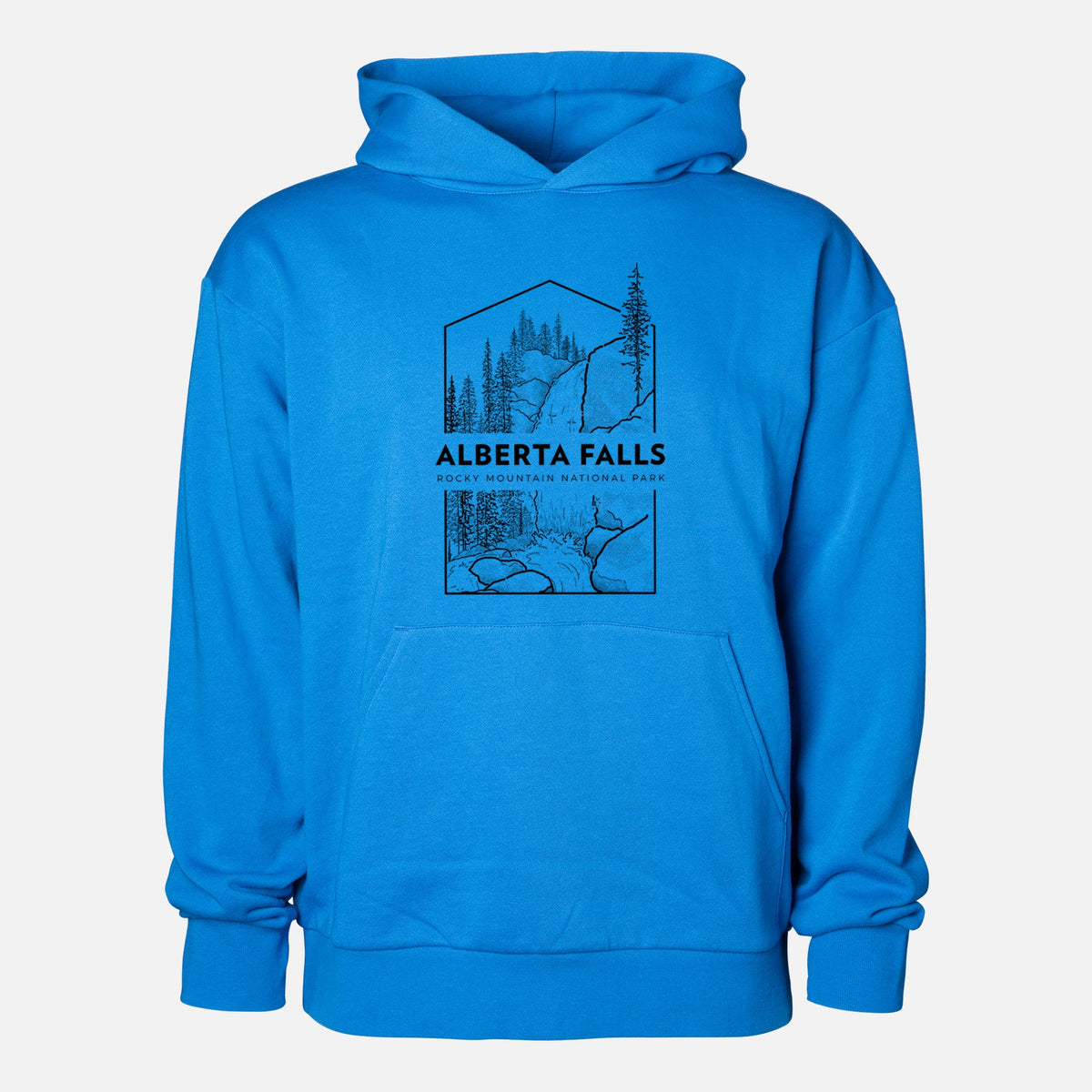 Alberta Falls - Rocky Mountain National Park  - Statement Midweight Hoodie