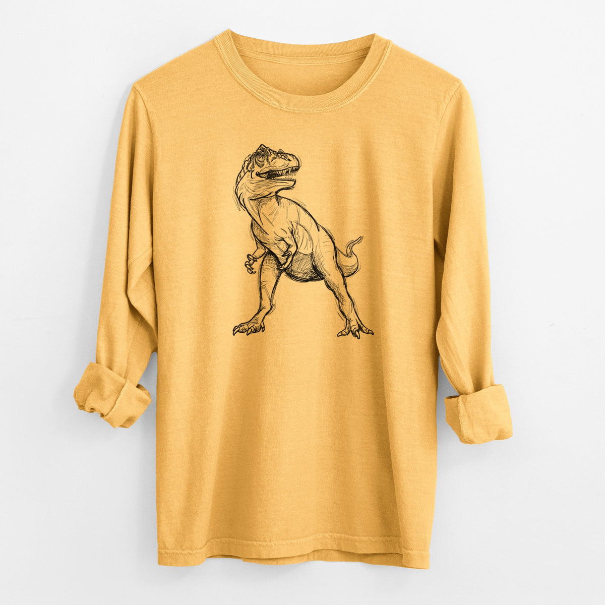 Allosaurus Fragilis - Men's Heavyweight 100% Cotton Long Sleeve