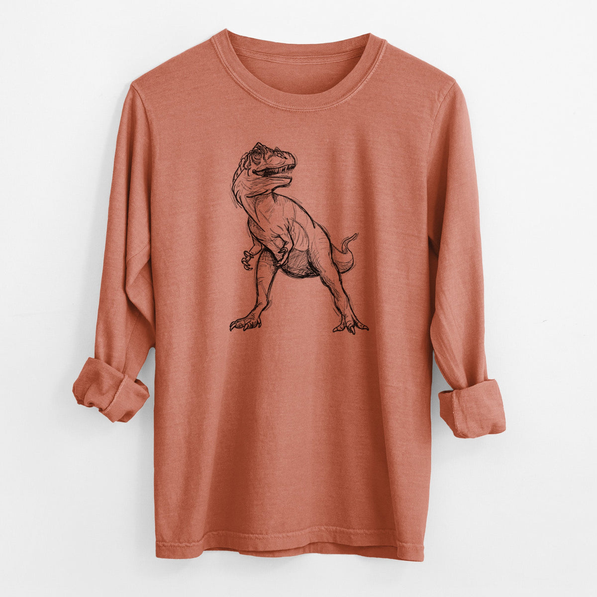 Allosaurus Fragilis - Men's Heavyweight 100% Cotton Long Sleeve