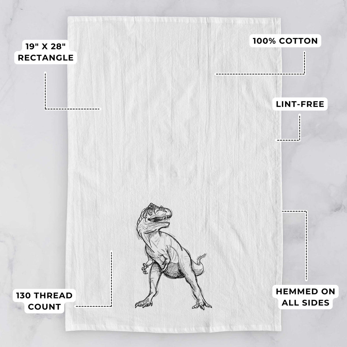 Allosaurus Fragilis Tea Towel