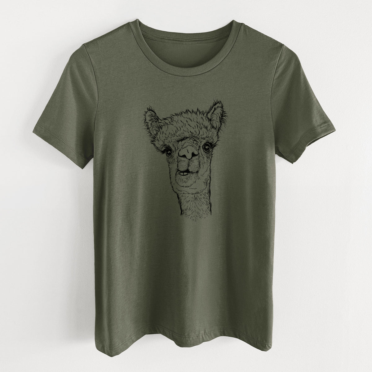 Alpaca - Women's Lightweight Relaxed Fit 100% Cotton Crewneck