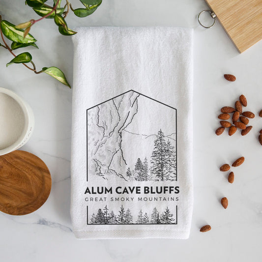 Alum Cave Bluffs - Great Smoky Mountains National Park Premium Decorative Hand Towel