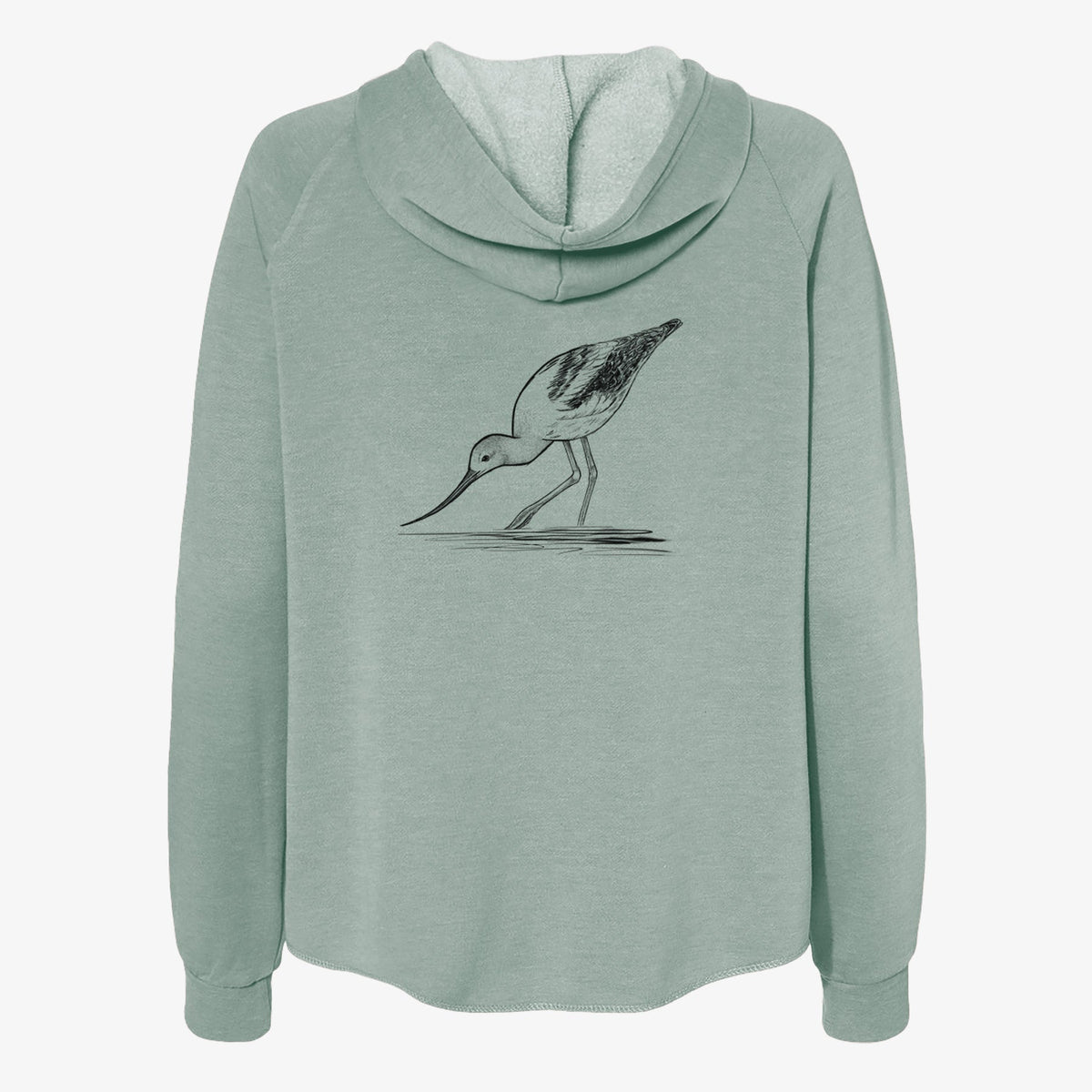 American Avocet - Recurvirostra americana - Women's Cali Wave Zip-Up Sweatshirt