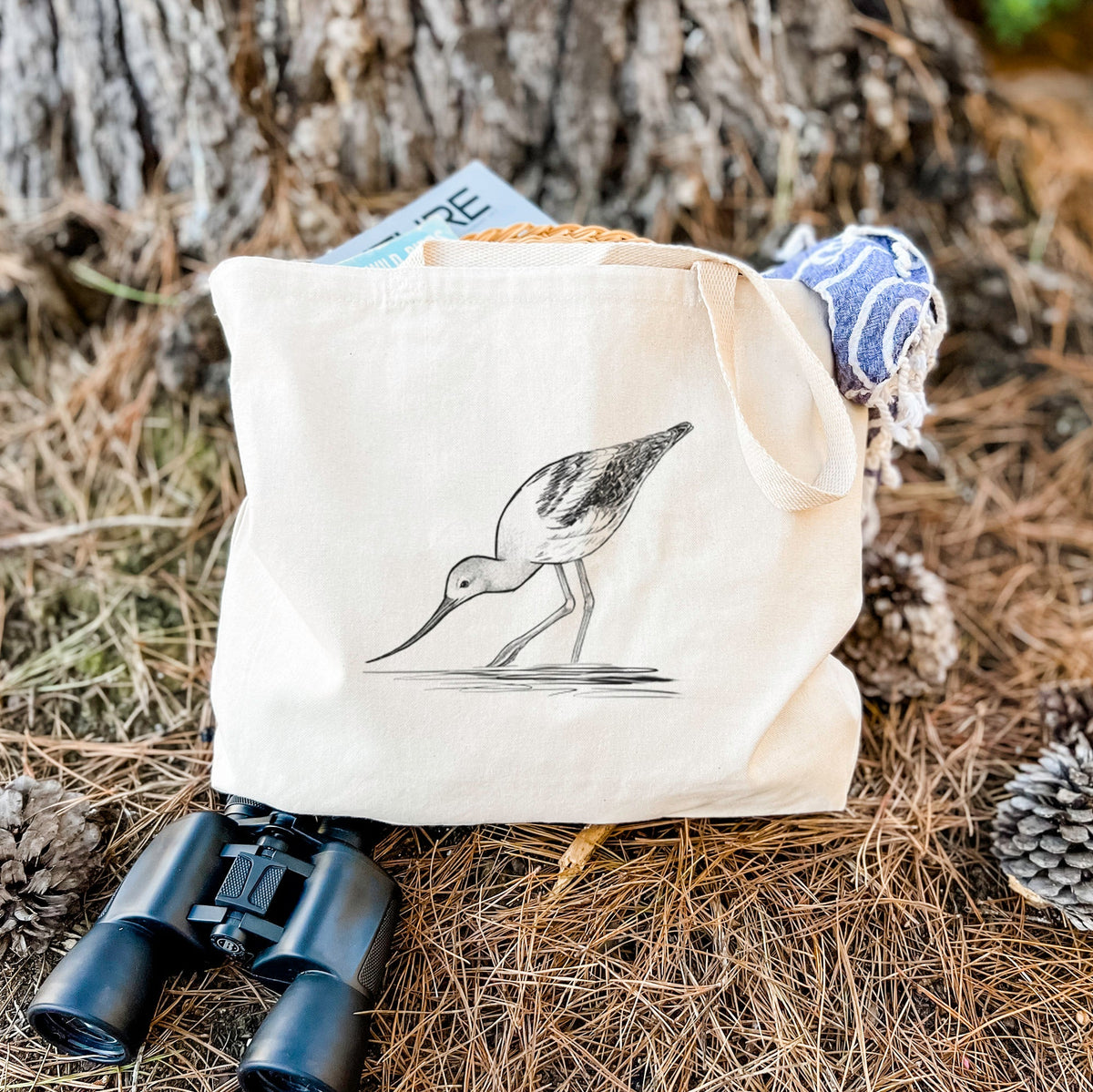 American Avocet - Recurvirostra americana - Tote Bag