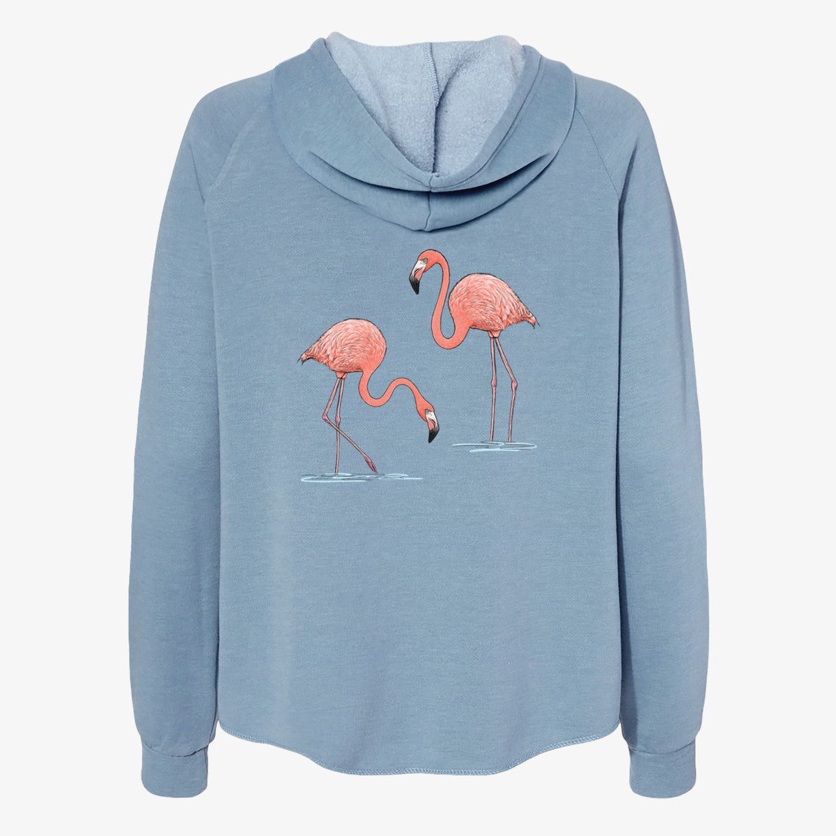 American Flamingos - Phoenicopterus ruber - Women's Cali Wave Zip-Up Sweatshirt