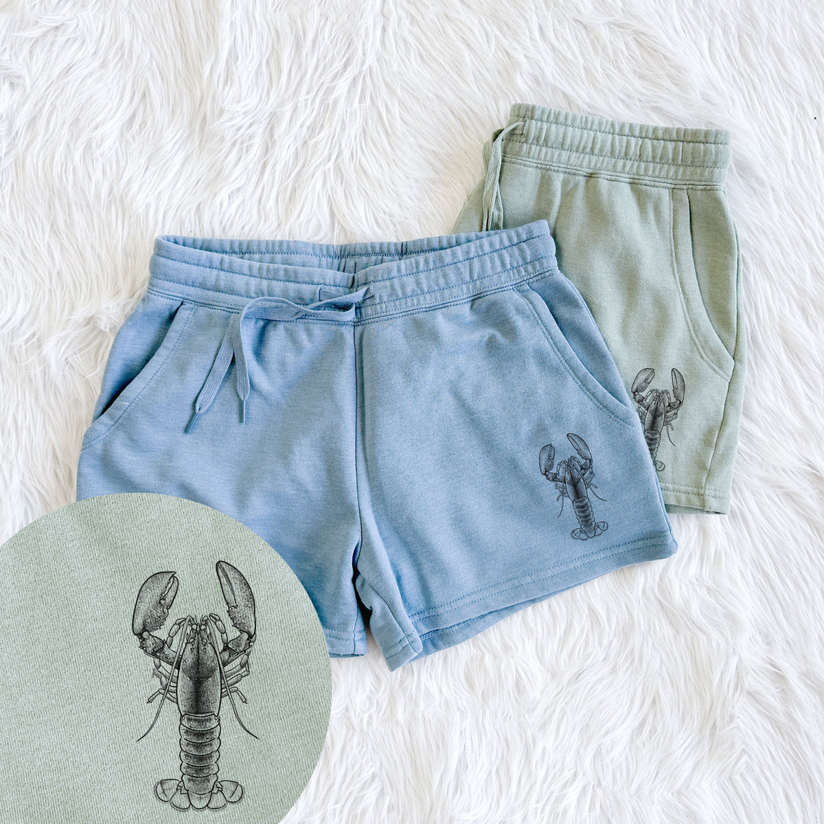 American Lobster - Homarus americanus - Women's Cali Wave Shorts