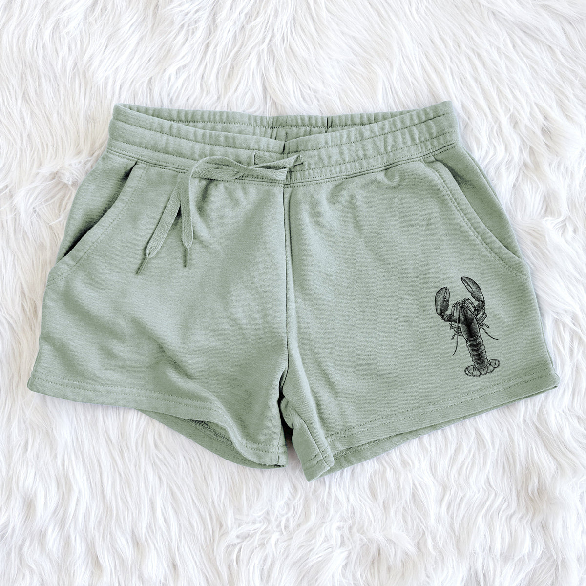 American Lobster - Homarus americanus - Women's Cali Wave Shorts