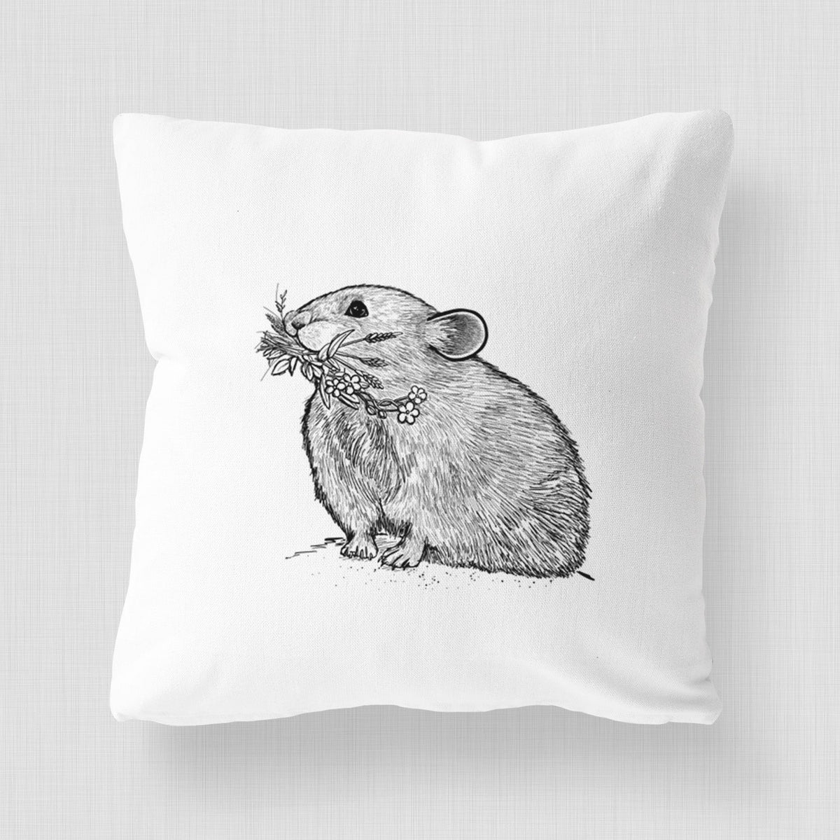 Ochotona princeps - American Pika - Throw Pillow Cover