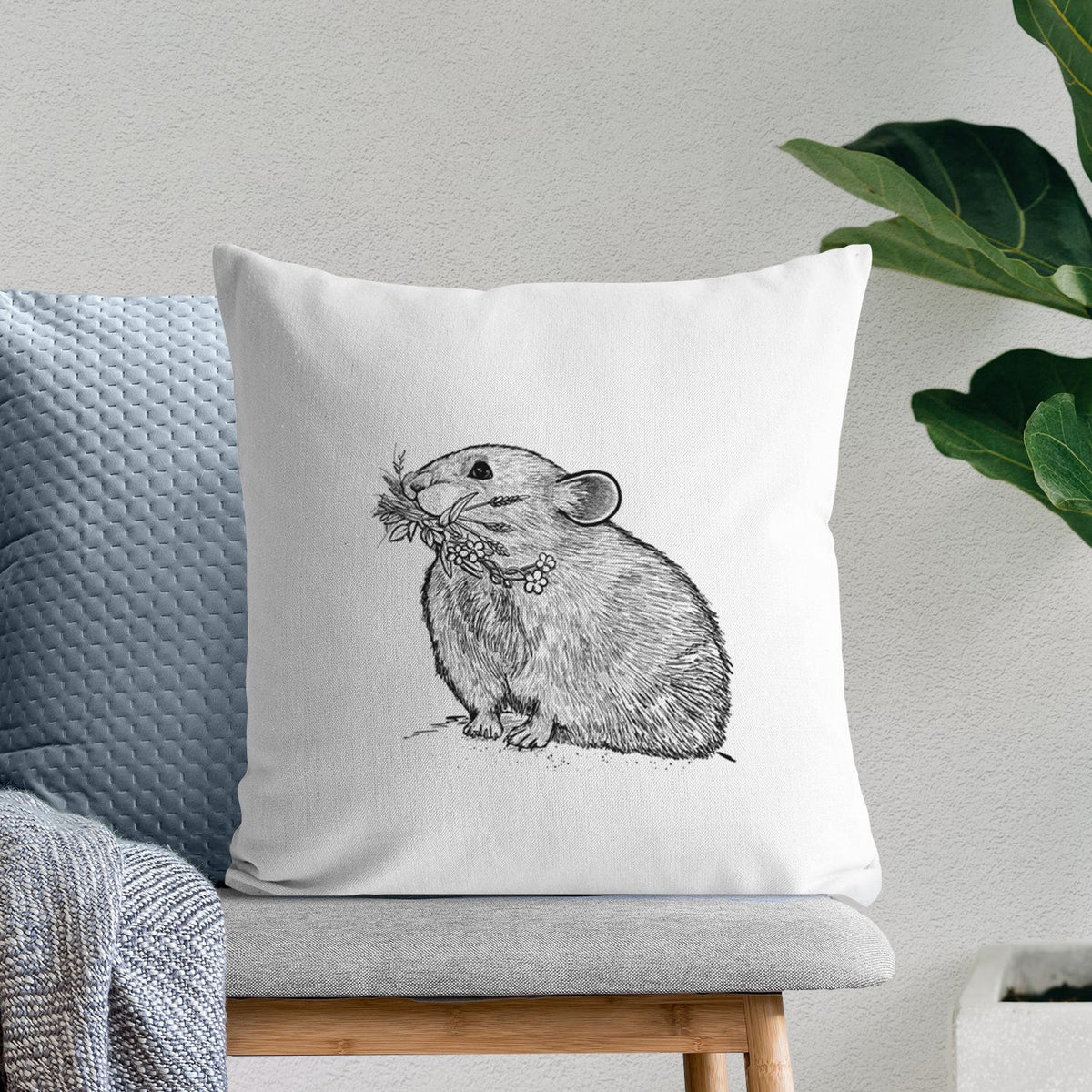 Ochotona princeps - American Pika - Throw Pillow Cover