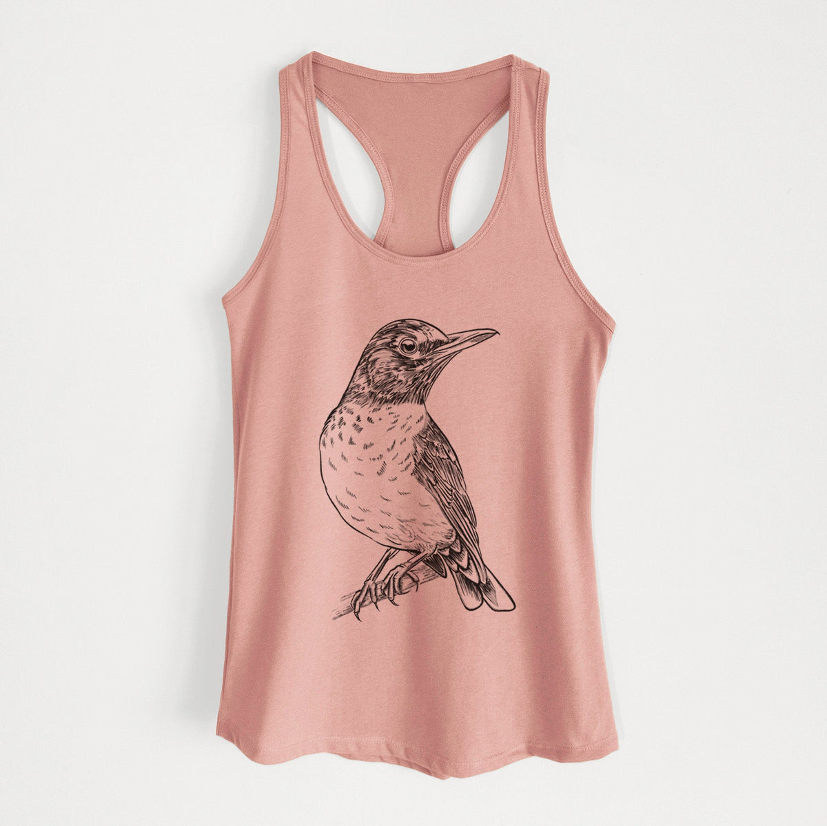 American Robin - Turdus migratorius - Women's Racerback Tanktop