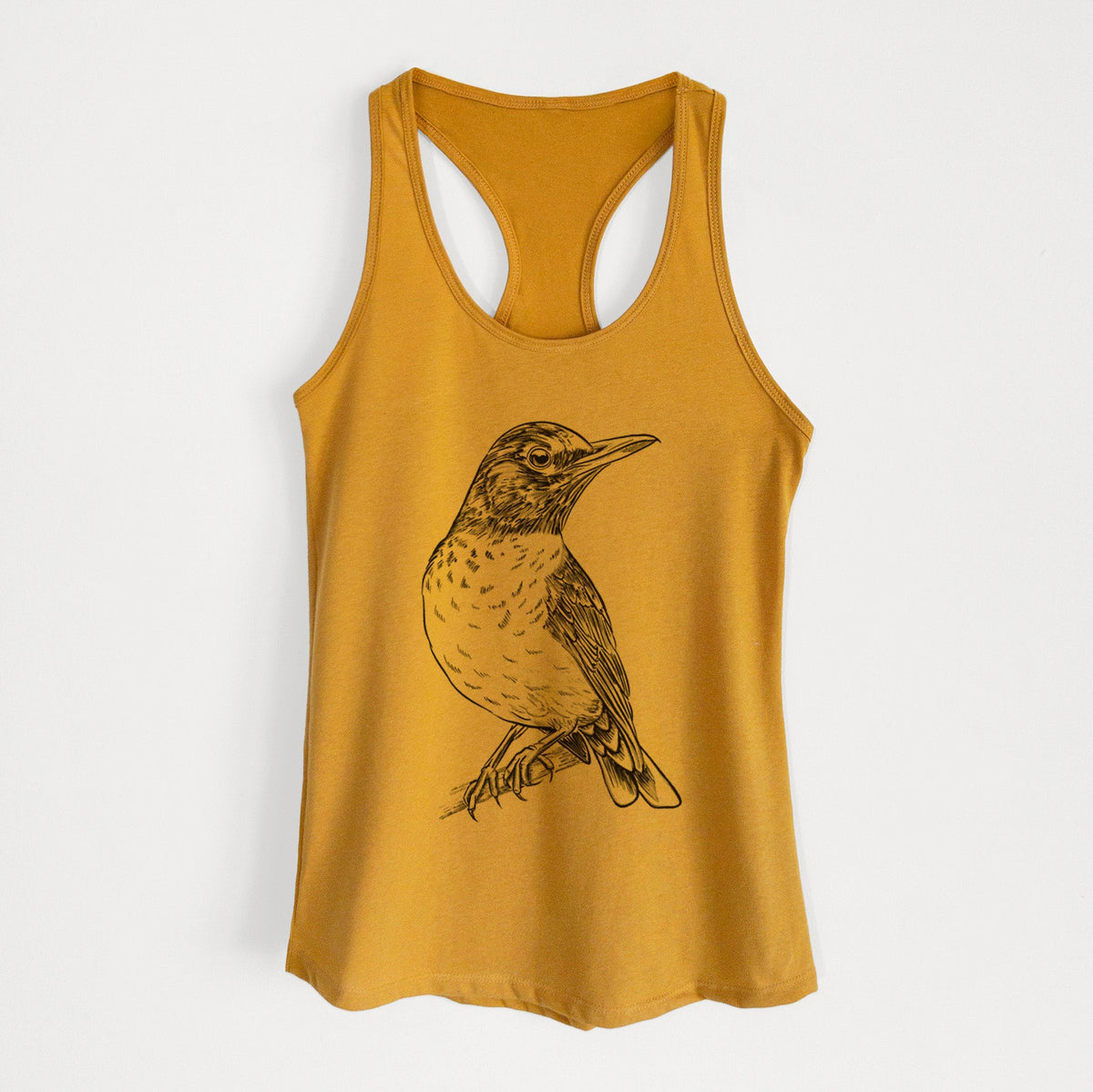 American Robin - Turdus migratorius - Women's Racerback Tanktop