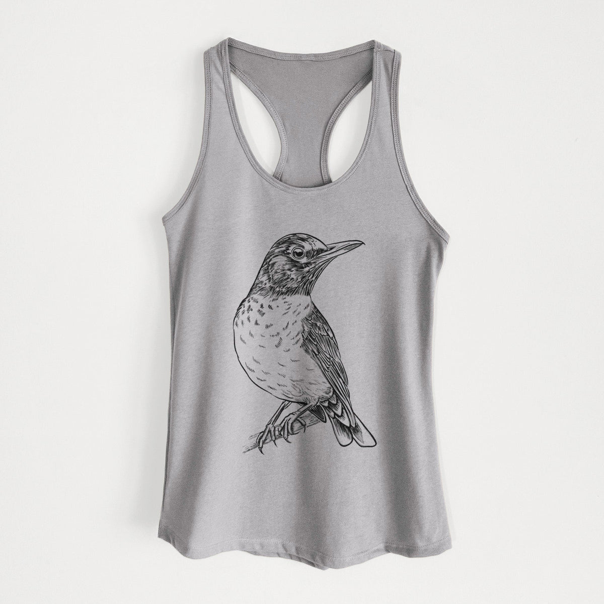 American Robin - Turdus migratorius - Women's Racerback Tanktop