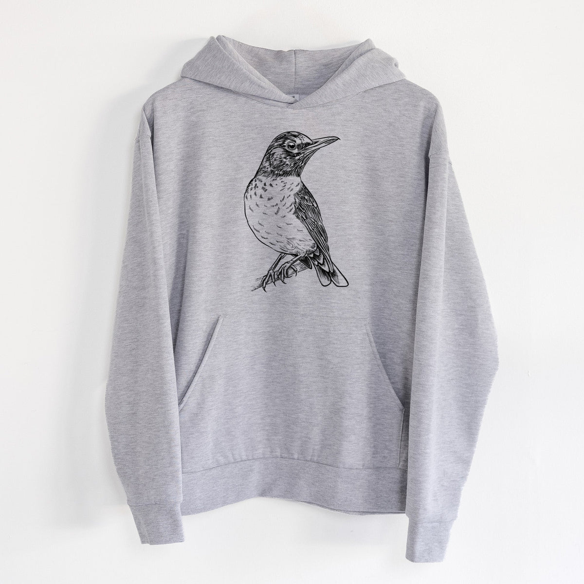 American Robin - Turdus migratorius  - Statement Midweight Hoodie