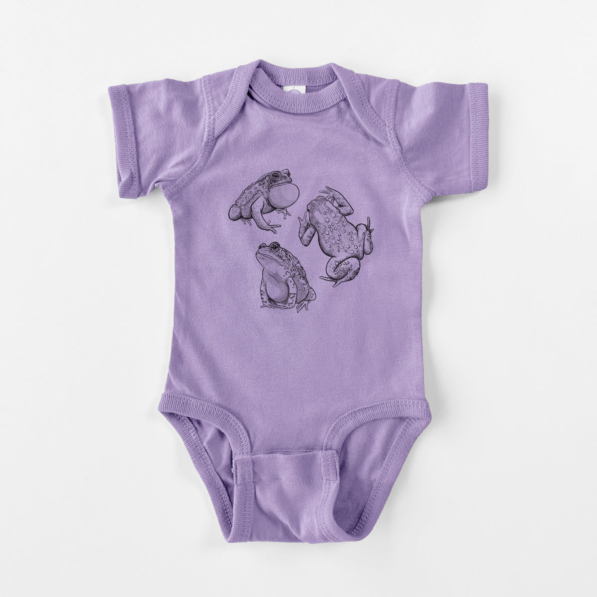 American Toads - Anaxyrus americanus - Baby Fine Jersey Bodysuit