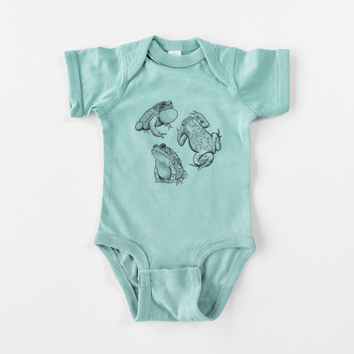 American Toads - Anaxyrus americanus - Baby Fine Jersey Bodysuit