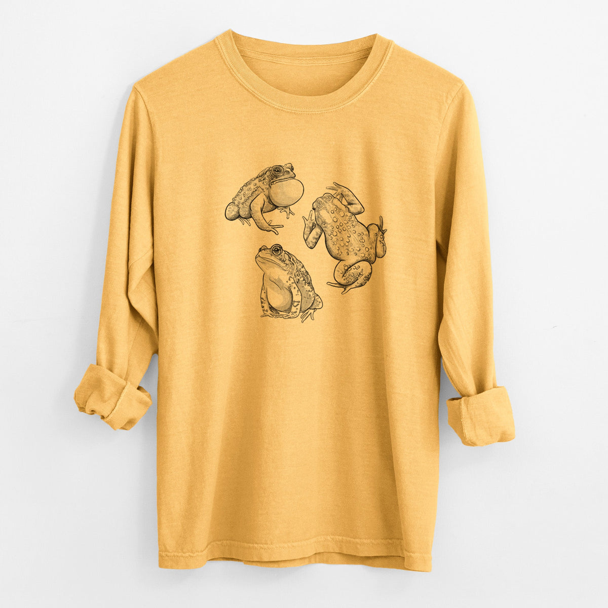 American Toads - Anaxyrus americanus - Unisex Comfort Colors 100% Cotton Long Sleeve