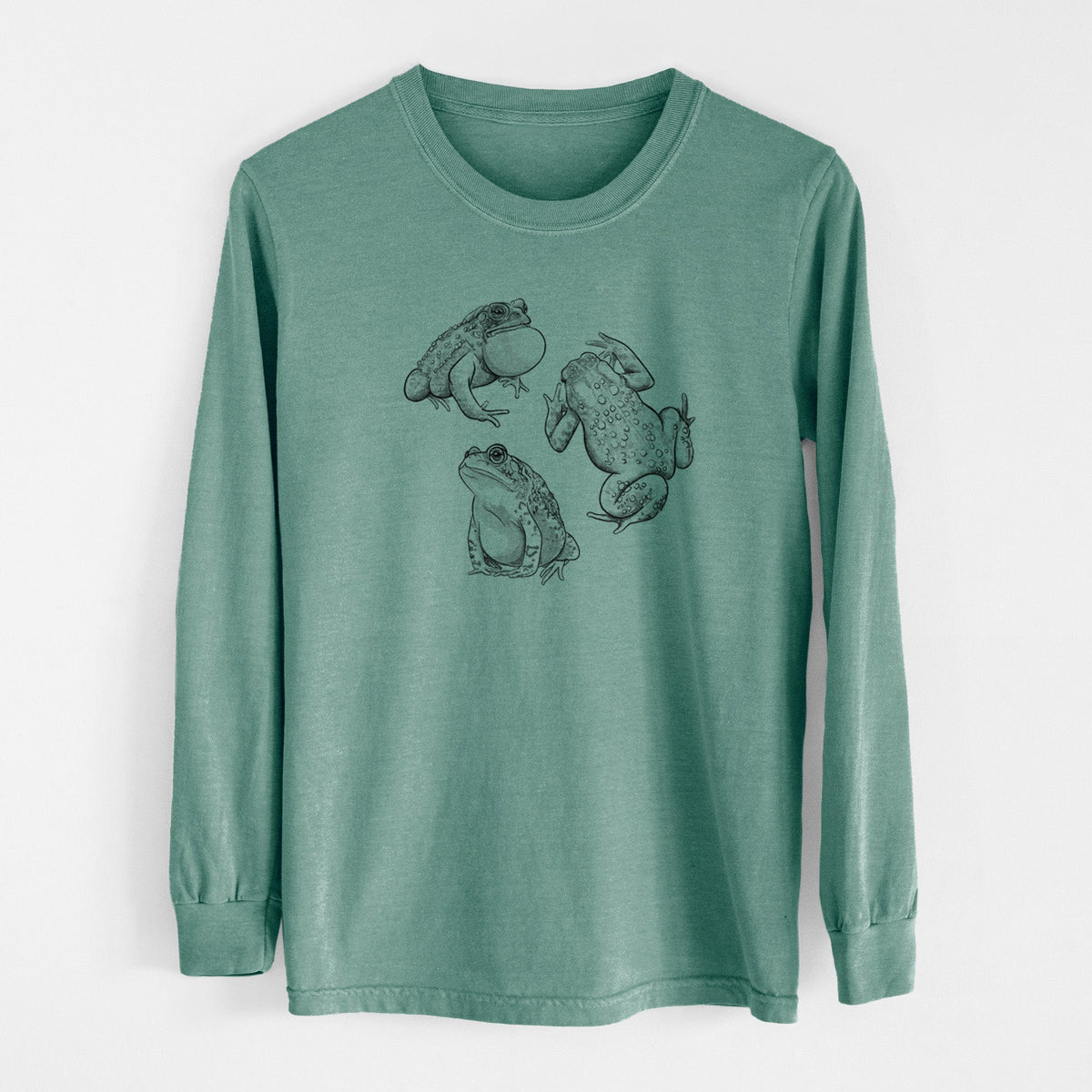 American Toads - Anaxyrus americanus - Unisex Comfort Colors 100% Cotton Long Sleeve