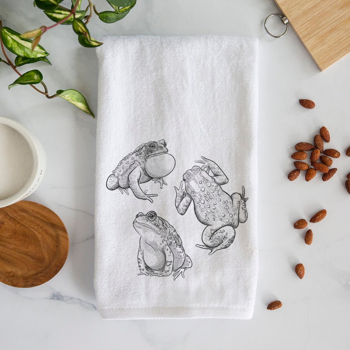 American Toads - Anaxyrus americanus Premium Decorative Hand Towel