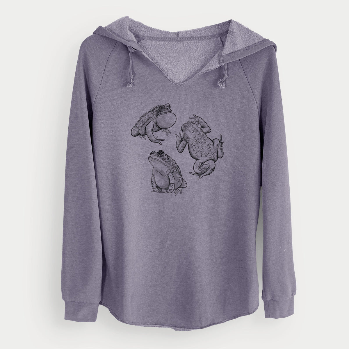 American Toads - Anaxyrus americanus - Cali Wave Hooded Sweatshirt