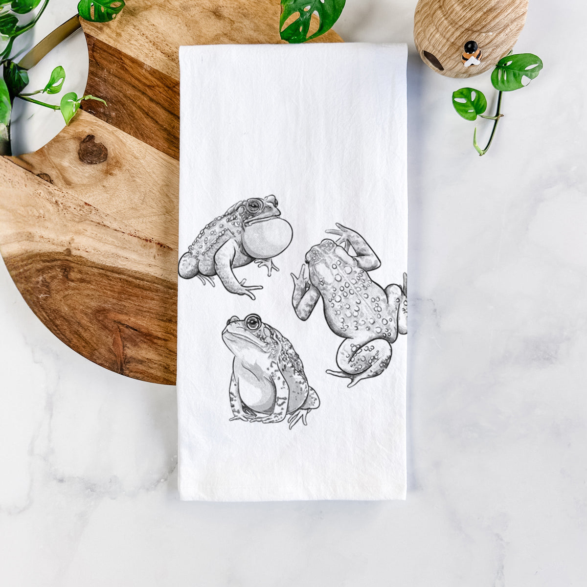 American Toads - Anaxyrus americanus Tea Towel