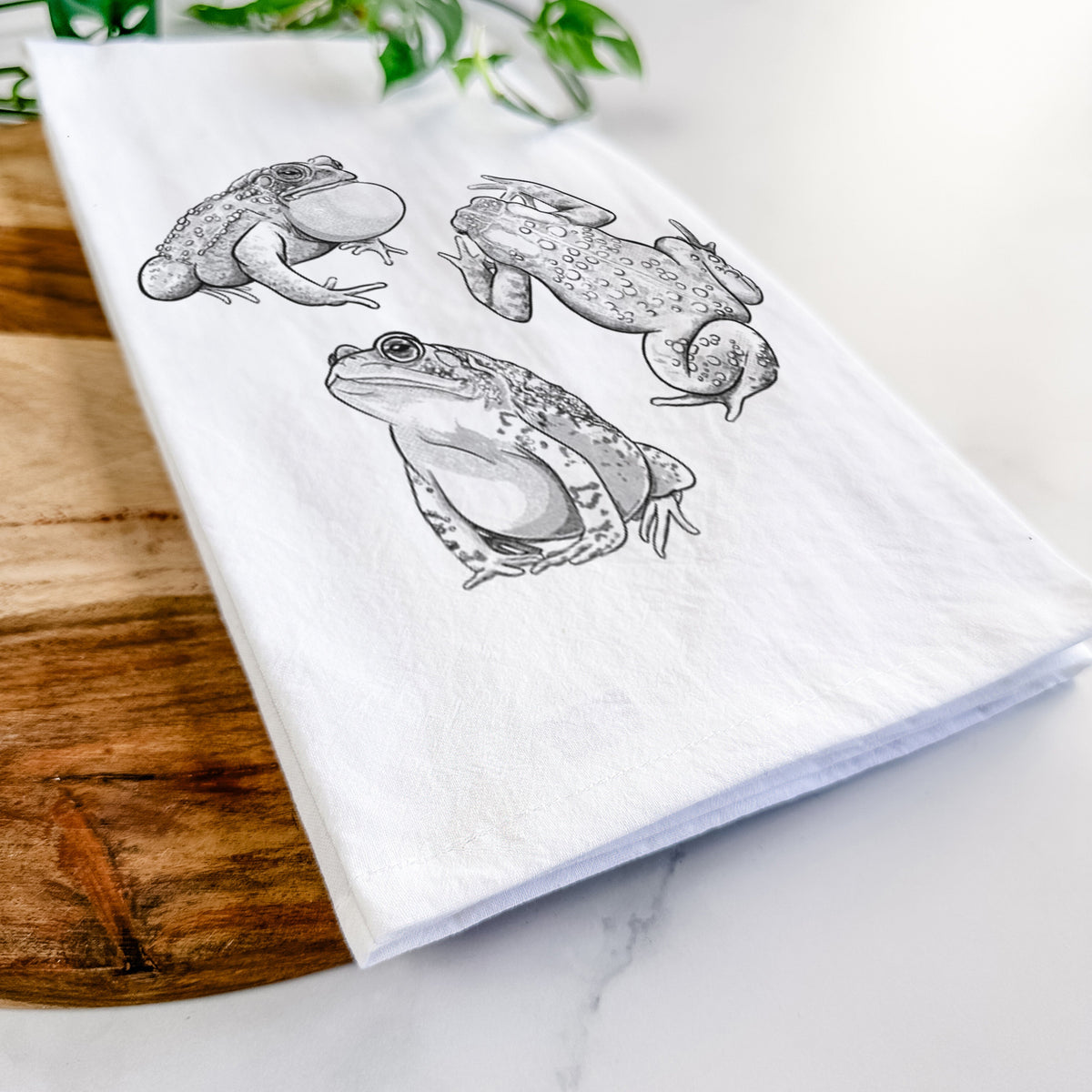 American Toads - Anaxyrus americanus Tea Towel